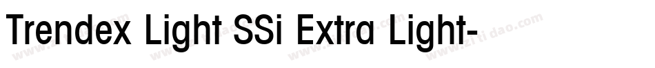 Trendex Light SSi Extra Light字体转换